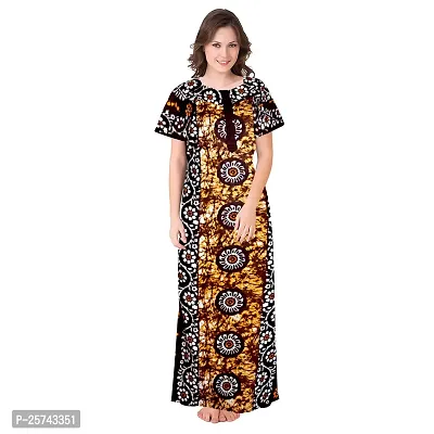 Elegant Cotton Printed Nighty For Women- Pack Of 2-thumb4