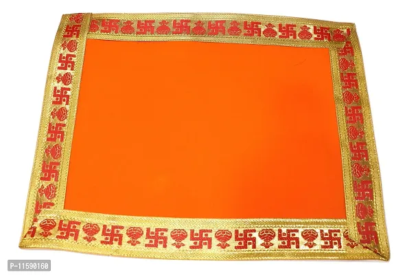 Reliable Puja Assan, Velvet Puja Cloth/Puja Assan/Puja Chowki Assan/Puja Altar Cloth for Multipurpose Use for Home Mandir, Temple, God  Goddess Assan,Size- 10 * 13 Inch,Pack of 2-thumb3