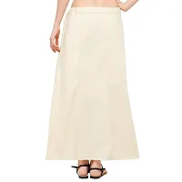 Girl Women's Royal Cotton Readymade Petticoat for Saree (SIZE-MEDIUM)COLOR-CREAM-thumb1