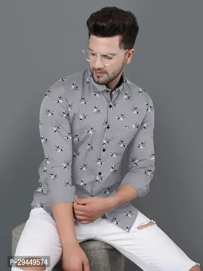 Stylish Men Cotton Regular Fit Casual Shirt-thumb0