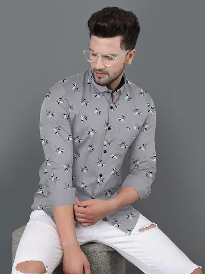 NEW MENS FLOWER PRINT SHIRTS