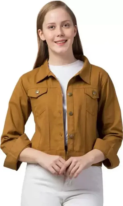 Alluring Cotton Self Pattern Jacket For Women