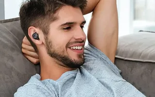 BEST M10 Original A+(Certified Ear Buds) Sports , Gaming , Music, Movie, Power Bank TWS 5.1 M10 Bluetooth Earbuds Wireless Bluetooth Headset Earbud Bluetooth Headset  (Black, True Wireless)-thumb1