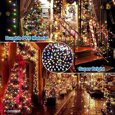 LED String Serial Light 42 Meter with 8 Modes Changing Controller for Diwali Christmas Home Decoration.Heavy Duty Copper Led String Light .Its not Low Quality Rice String(Multicolor)-Pack of 1-thumb0