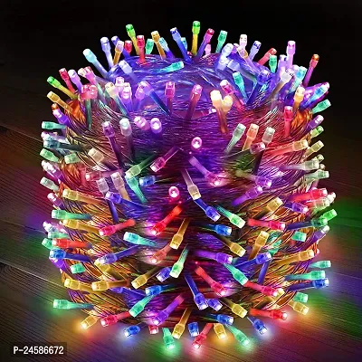 43 LED 15 METER String rice Light with 4 Color Changing modes Multicolour led Bulbs for Diwali, Christmas, Home Decoration.Heavy Duty Copper Led String Light Rice String (Multicolor)-thumb0