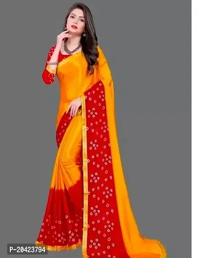 Stylish Fancy Designer Crepe Saree With Blouse Piece For Women-thumb0