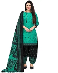 Elegant Multicoloured Crepe Printed Dress Material with Dupatta For Women Pack Of 2-thumb3