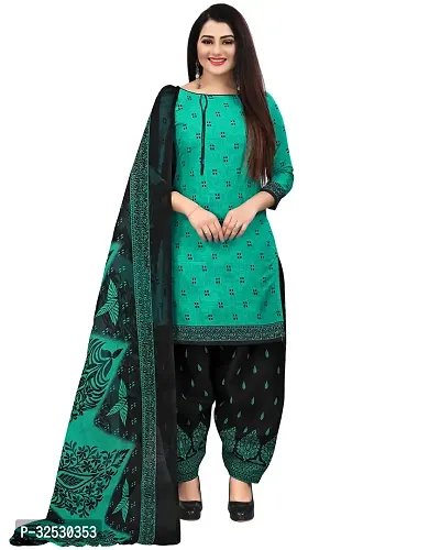 Elegant Multicoloured Crepe Printed Dress Material with Dupatta For Women Pack Of 2-thumb4