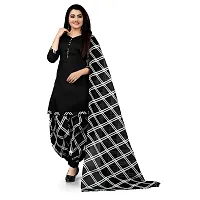 Elegant Multicoloured Crepe Printed Dress Material with Dupatta For Women Pack Of 2-thumb1