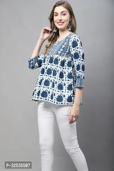 Elegant Cotton Top For Women-thumb3