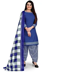 Stylish Multicoloured Cotton Printed Dress Material with Dupatta For Women Pack Of 2-thumb3