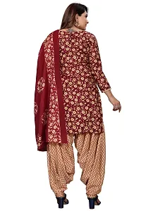 Elegant Multicoloured Cotton Blend Printed Dress Material with Dupatta For Women-thumb3