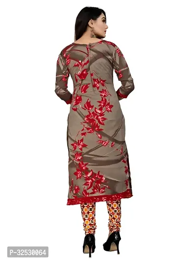 Elegant Multicoloured Crepe Printed Dress Material with Dupatta For Women Pack Of 2-thumb3