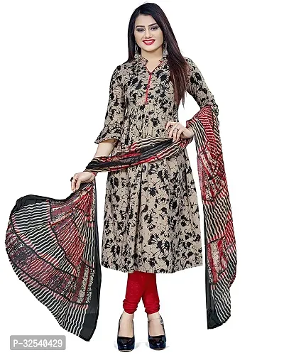 Elegant Multicoloured Cotton Printed Dress Material with Dupatta For Women Pack Of 2-thumb4