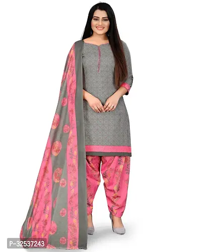 Stylish Multicoloured Cotton Printed Dress Material with Dupatta For Women Pack Of 2-thumb3