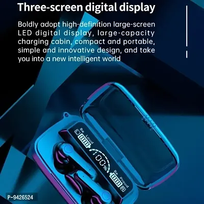 M19 TWS 5.1 Large Screen Dual LED Digital Display Touch 9D HIFI SOUND Bluetooth Headphones Mini Comp-thumb2
