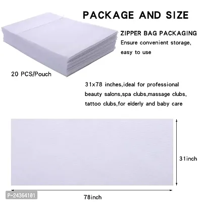 Uralili 20 pcs Massage Table Sheets Waterproof and Oil Proof Disposable Massage Table Cover Non Woven FabricPolypropylene Fabric 31 X 70-thumb4