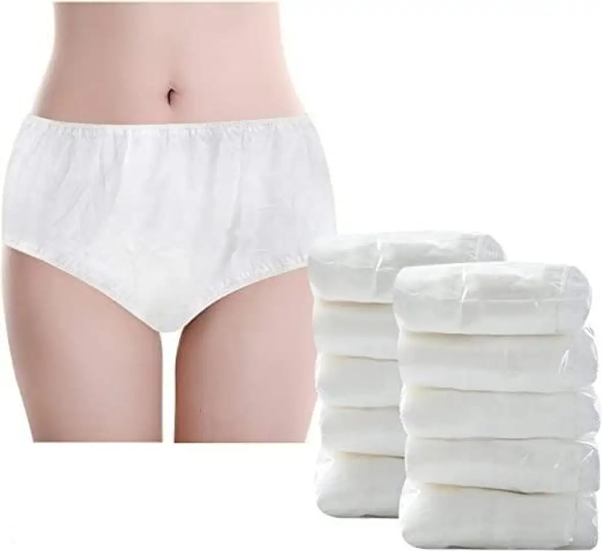 Women Cotton Disposable Panties for  Travelling/Spa/Surgery/Periods/Postpartum