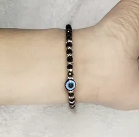 SassyVilla Evil eye bracelet for women Black crystel beads bracelet with Evileye Najarbattu bracelates for Girls Adjustable length-thumb4