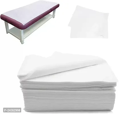 Disposable Bedsheets for Hospital, Spa, Parlour, Bed Cover, Massage, Home travling White Bed Sheets for Single Use Flat Sheets(25 pcs)(30*72 Inch)