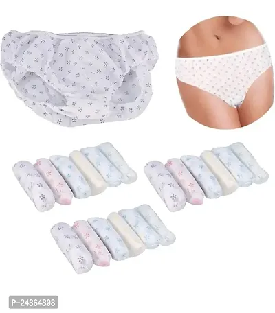 Flicarts Women's/Girls Synthetic Use and Throw Disposal Panties for After Delivery/Periods/Maternity/Travelling/Surgeries (M, 18)-thumb0