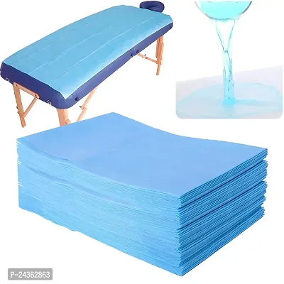 20 PCS Massage Table Sheets Sets Waterproof and Oil Proof Disposable SPA Bed Sheets Non-Woven Fabric Lash Bed Cover 31 X 70(Blue)-thumb0