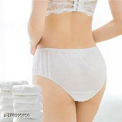 Buy Sassyvilla Disposable Panties for Women Spa, Maternity, Periods, Body  Massage,Non Transparent 30 GSM Double Layered Women's Travelling Briefs Use  and Throw Panties for Girls Ladies Non Woven Panty - Lowest price