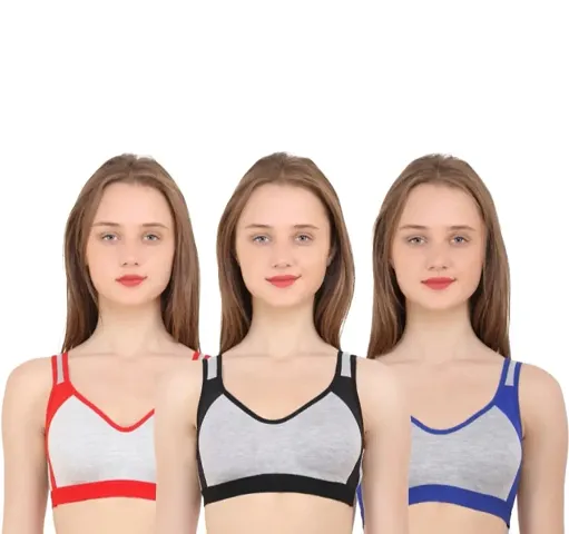 Stylish Solid Bras For Women PACK OF 3