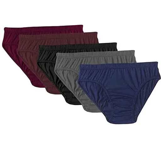 PURE MULTICOLORS PLAIN PANTY/HIPSTER (PACK OF 5PC)