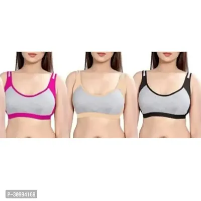 Stylish Solid Bra for Women Pack of 3