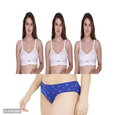 Stylish Cotton Bra and Panty set for Women, Combo