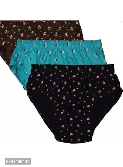 Stylish Printed Brief for Women, Pack of 3-thumb0