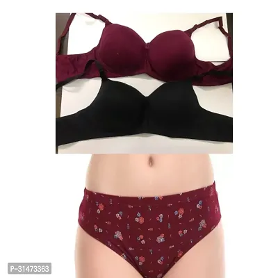 Stylish Cotton Bra and Panty set for Women, Combo-thumb0