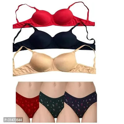 Stylish Cotton Bra and Panty set for Women, Combo-thumb0