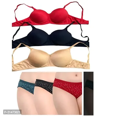 Stylish Cotton Bra and Panty set for Women, Combo