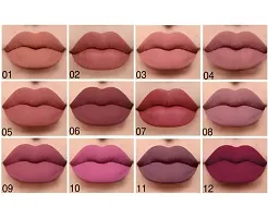 Long Lasting Matte Finish Lipstick, Pack of 12-thumb1