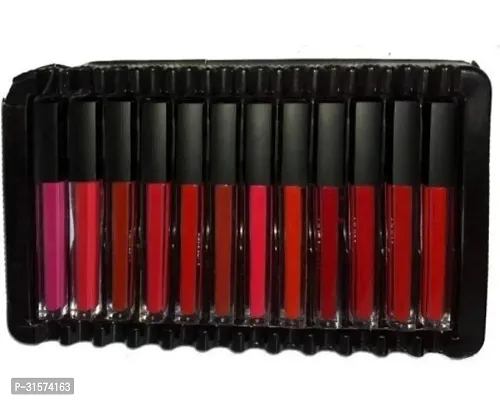 Long Lasting Matte Finish Lipstick, Pack of 12-thumb3