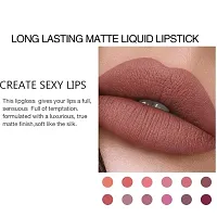 Long Lasting Matte Finish Lipstick, Pack of 12-thumb3