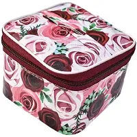 ultimatefashionista Combo Pack of 2 Supreme Quality Cosmetic Box Set of 5pc Vanity Box, Makeup Kit, Makeup Organizer, Bridal Organizer, Storage Case Vanity Box (Red)-thumb4