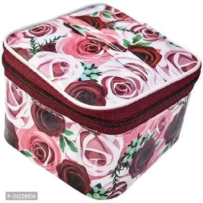 ultimatefashionista Combo Pack of 2 Supreme Quality Cosmetic Box Set of 5pc Vanity Box, Makeup Kit, Makeup Organizer, Bridal Organizer, Storage Case Vanity Box (Red)-thumb5