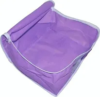 ultimatefashionista saree cover High Quality Pack of 1 Non Woven 10inch Designer Height Saree Cover Gift Organizer bag vanity pouch Keep saree/Suit/Travelling Pouch (Purple)-thumb1