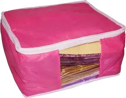 Saree cover Quality Pack of 21 Non Woven 10inch Designer Height Saree Cover 7blue7pink7cream(n)  (Multicolor)-thumb2