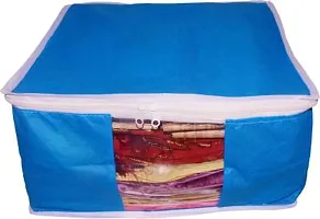 Saree cover Quality Pack of 21 Non Woven 10inch Designer Height Saree Cover 7blue7pink7cream(n)  (Multicolor)-thumb1