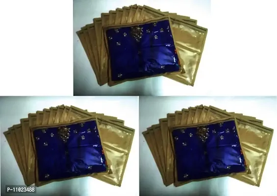 Saree cover High Quality Pack of 36 non woven golden single saree cover bag 36pc GOLD cover  (GOLD)-thumb0