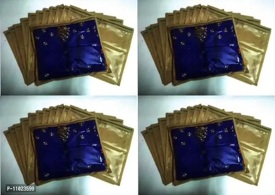 Saree cover High Quality Pack of 48 non woven golden single saree cover bag 48pc gold cover  (gold