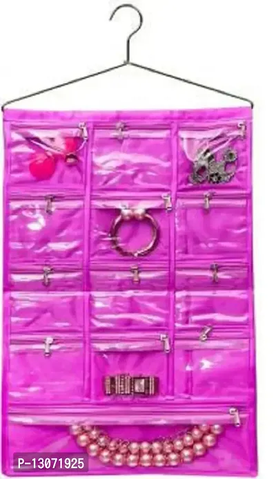 UF Pack of 1 Pieces 13 Pocket Hanging Organizer, Stationery ,Jewellary Organizer(Purple)-thumb0