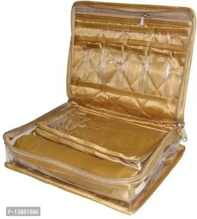 UF Pack of 2 Locker Jewellery box Wardrobe Organiser jewellery box, Vanity Box (Gold)-thumb2