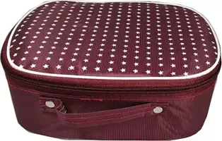 UF 3 pieces of best quality Makeup kit box Jewellery box, Vanity box, MakeUp Vanity Bag, storage Box, Multipurpose Kit, Travelling Bag Vanity Box&nbsp;&nbsp;(Maroon)-thumb1