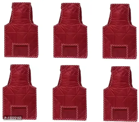 UF Blouse Cover High Quality Pack of 6 Parasuit Designer Blouse Cover Gift Organizer bag vanity pouch Keep blouse/Suit/Travelling Pouch(maroon)-thumb0