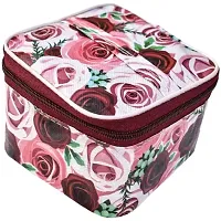 Red Fabric Printed Organizers For Women-thumb3